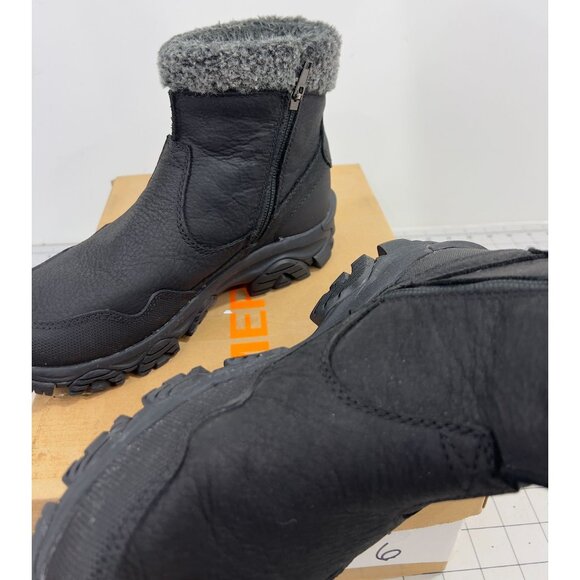 Merrell Coldpack 3 Thermo Mid Zip Waterproof Women's Shoes Black  Sz. 6 Leather - Picture 7 of 13